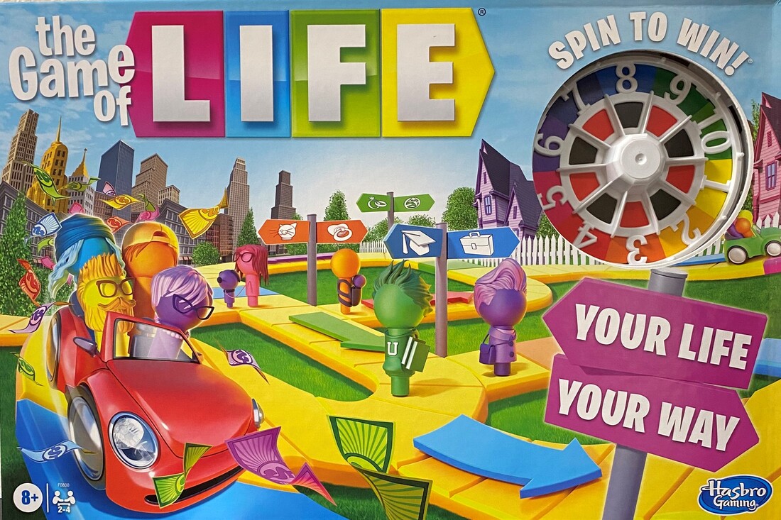 the Game of Life board game cover